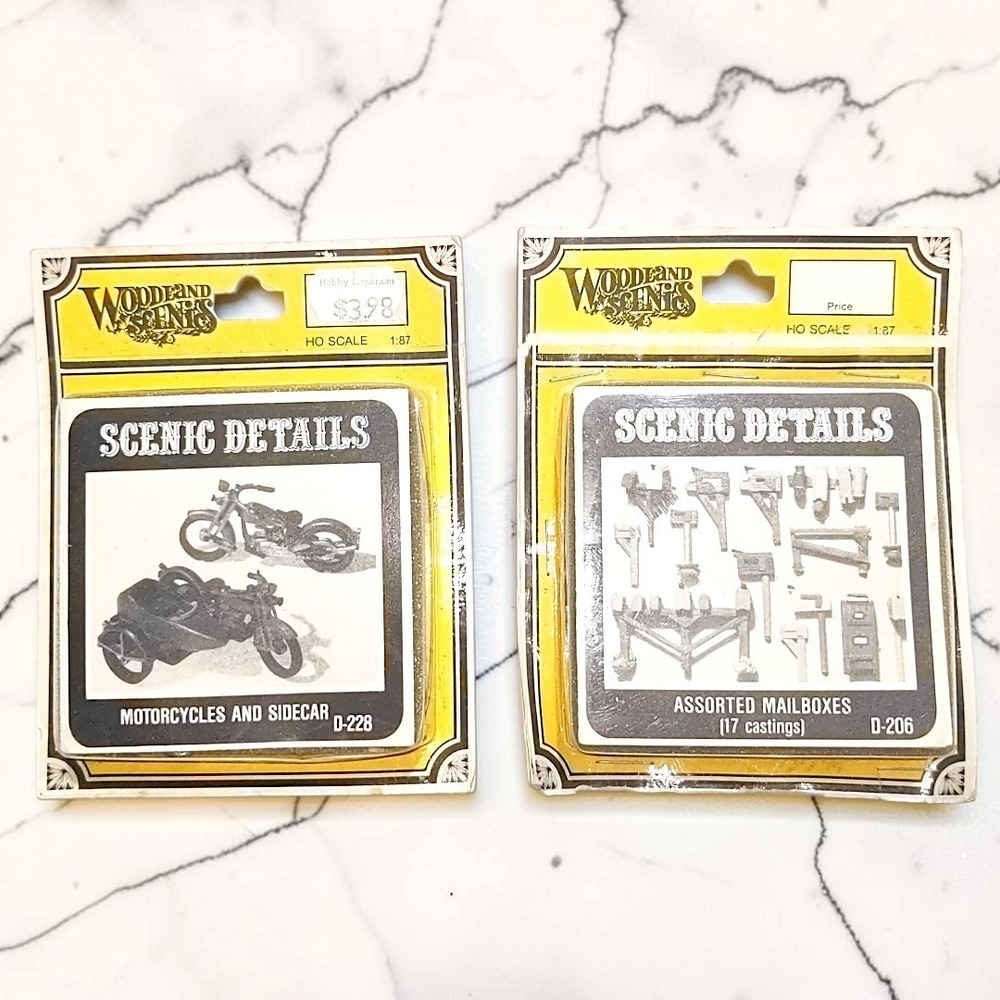 VTG Woodland Scenics Scenic Details Lot D-206 D-228 HO Scale 1:87 Castings 1980